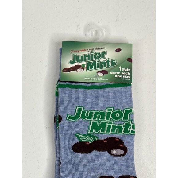 Junior Mints Socks Crazy Fun Graphic Novelty Dad Gift Wacky Silly Odd Cool Mens - Picture 2 of 4